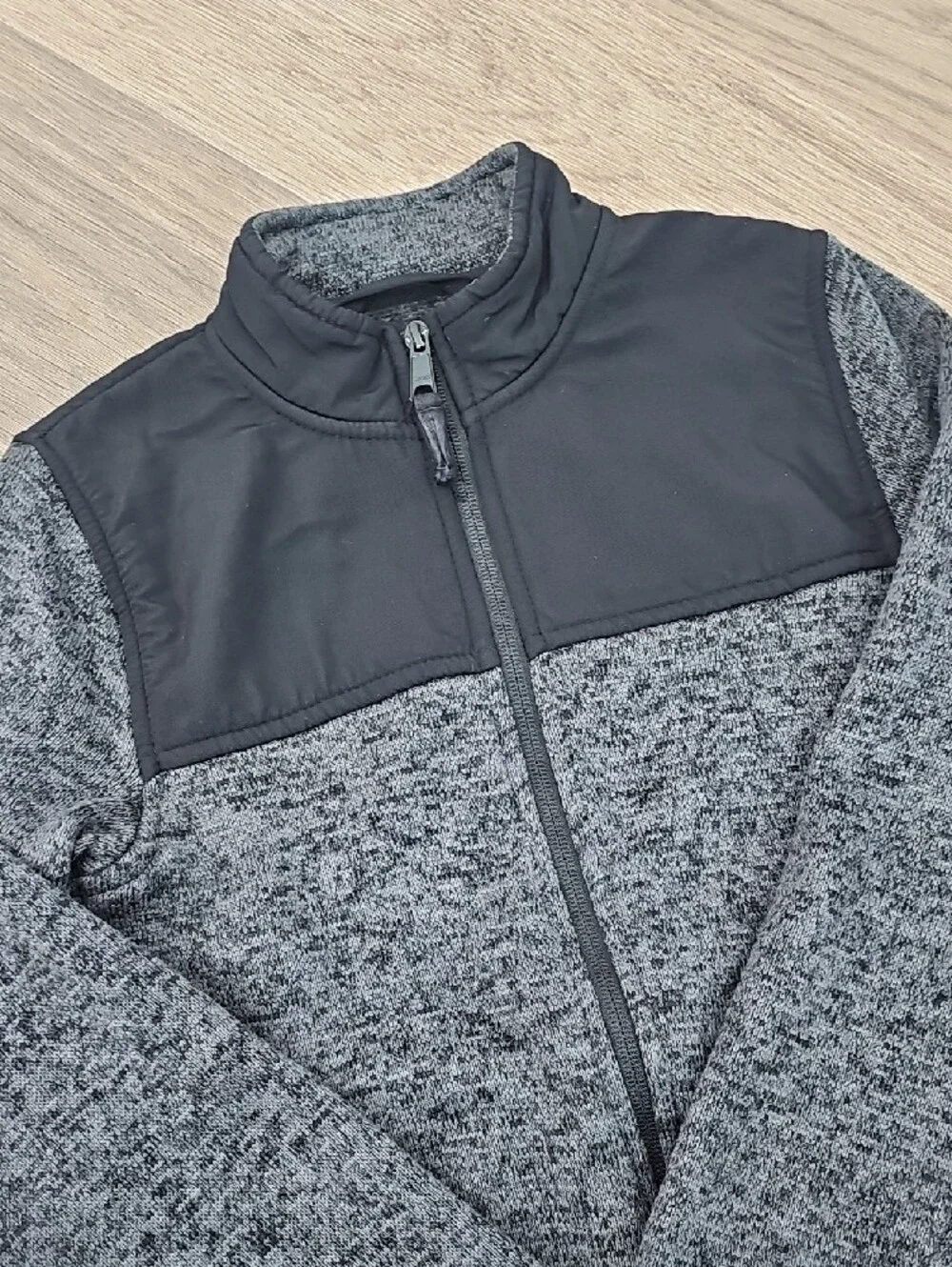 The Children's Place Black and Gray Boys Jacket